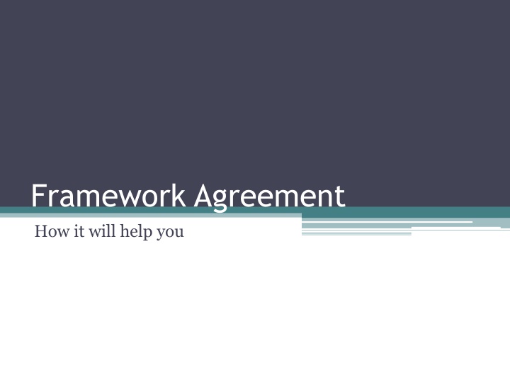 framework agreement how it will help you