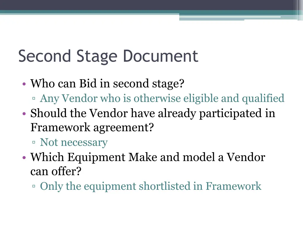 second stage document