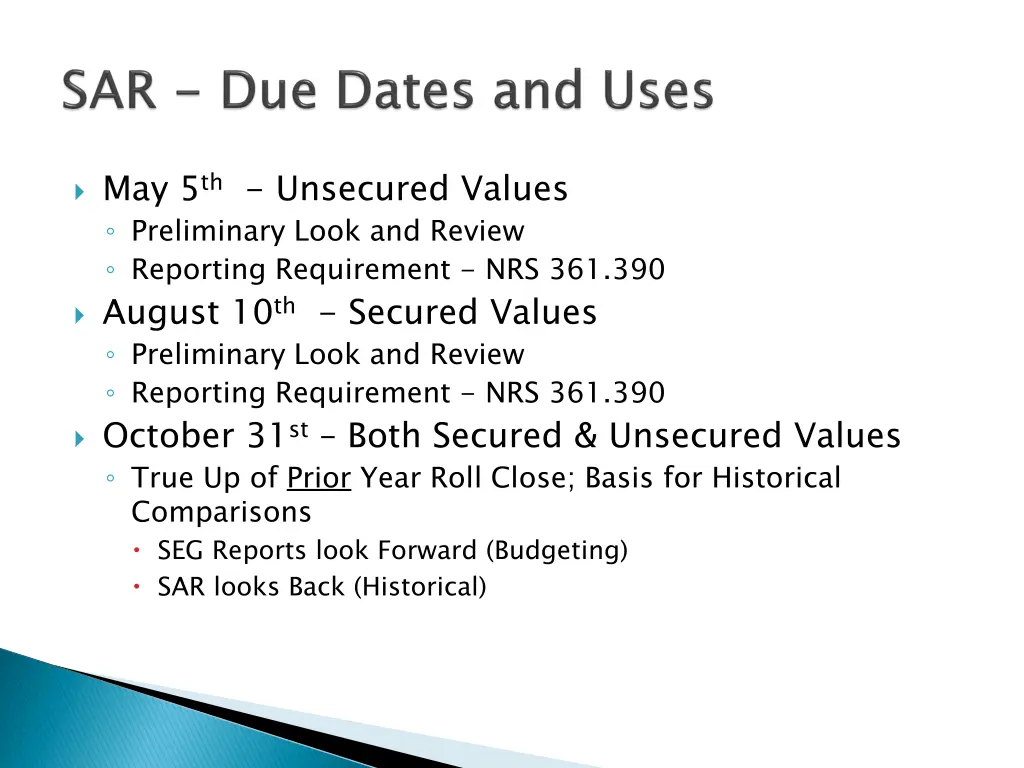 may 5 th unsecured values preliminary look