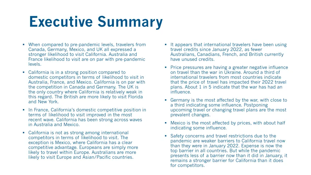 executive summary