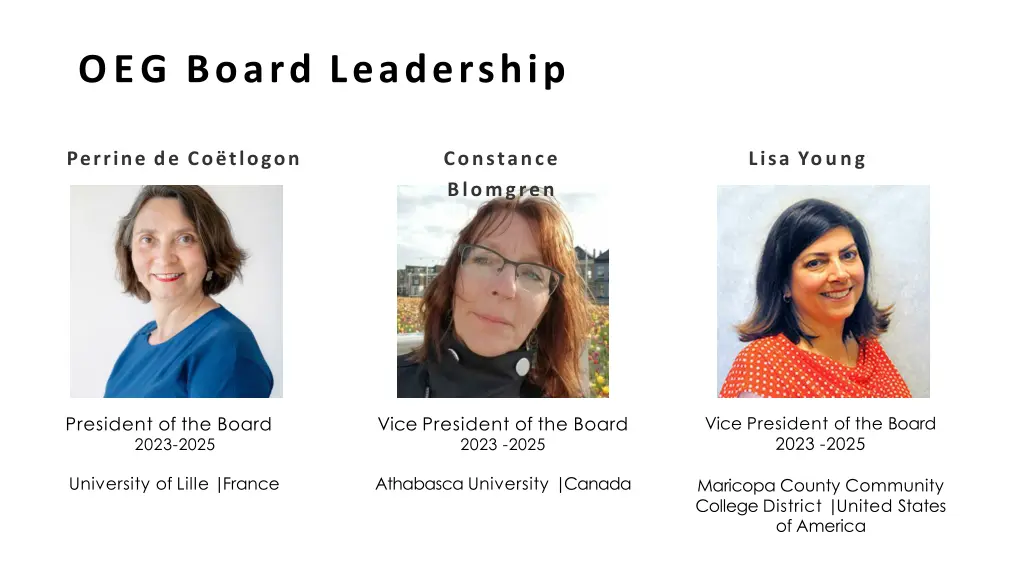 oeg board leadership