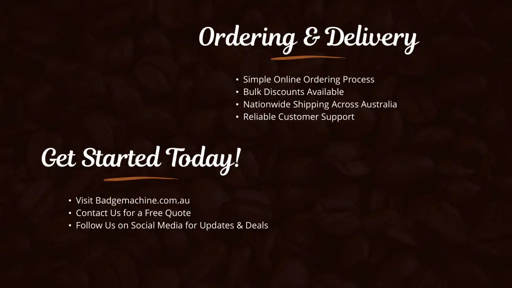 simple online ordering process bulk discounts