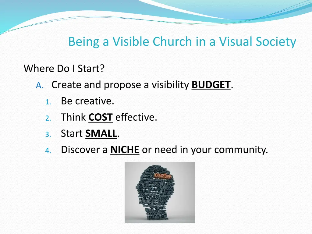 being a visible church in a visual society 9