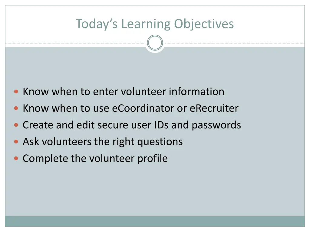 today s learning objectives