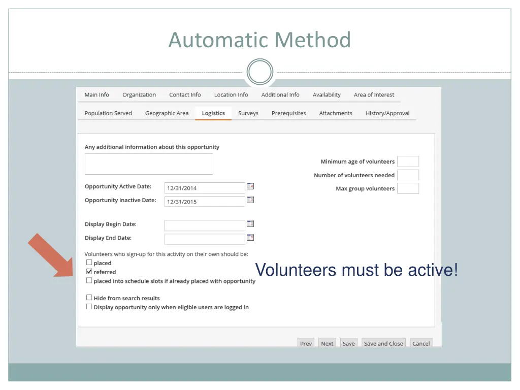 automatic method