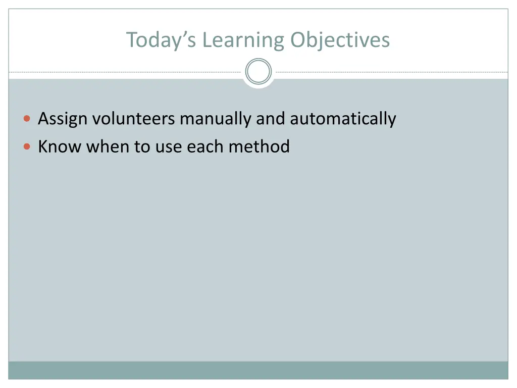 today s learning objectives