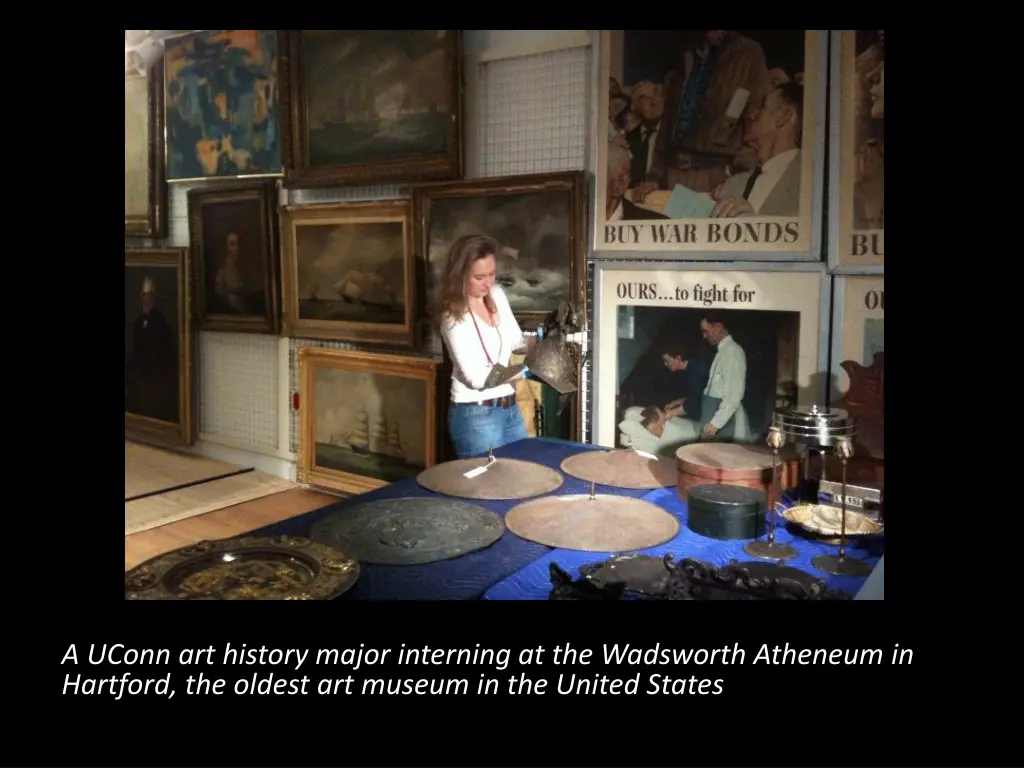 a uconn art history major interning