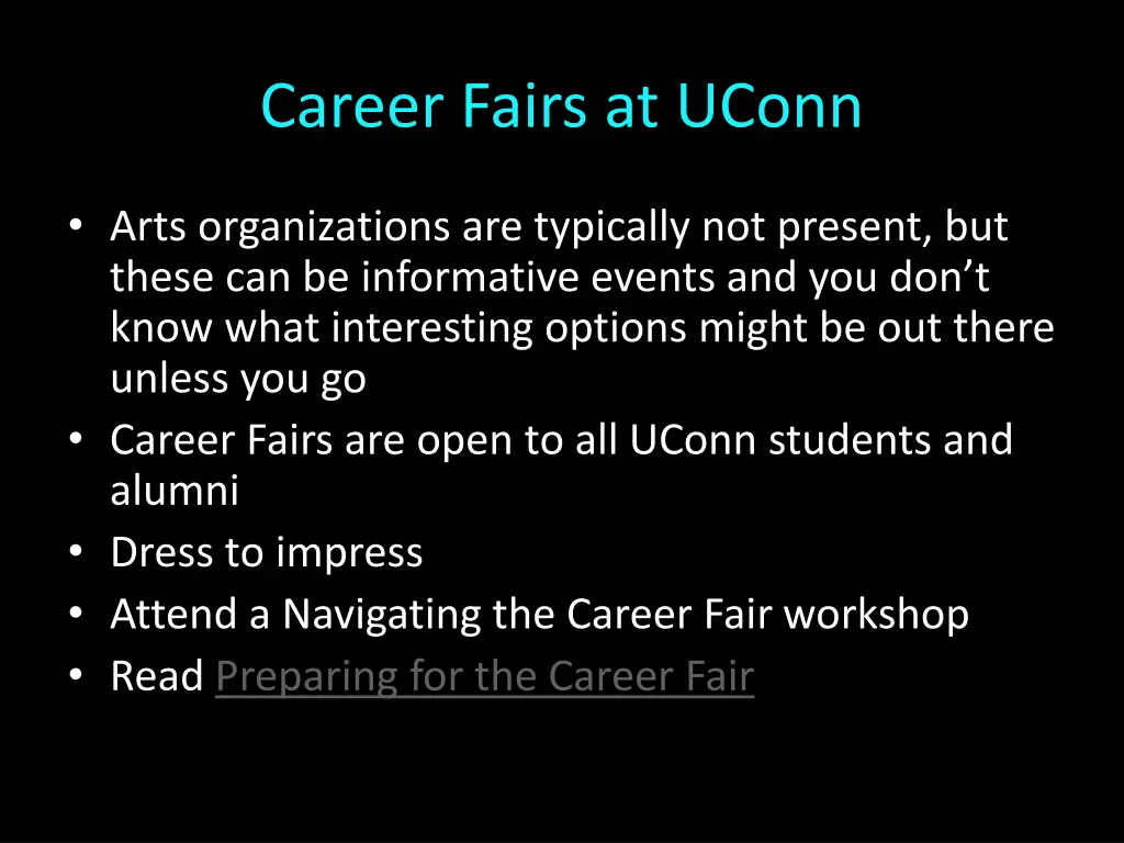 career fairs at uconn