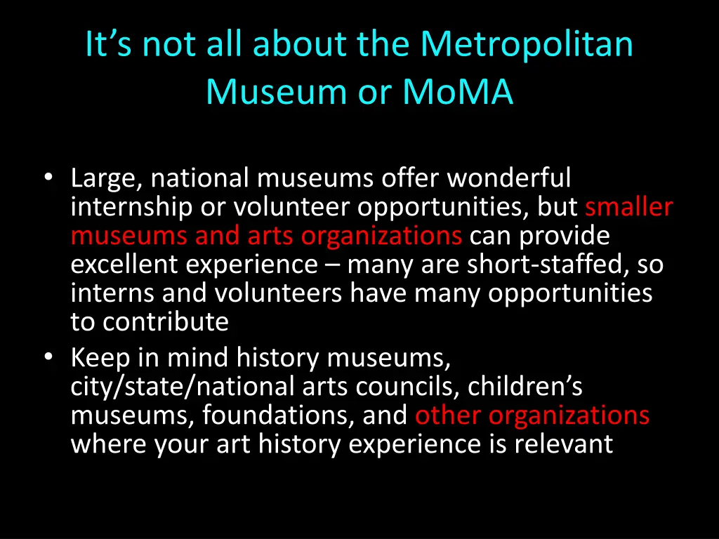it s not all about the metropolitan museum or moma
