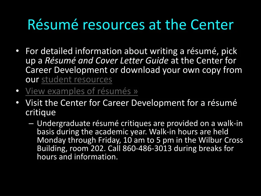 r sum resources at the center