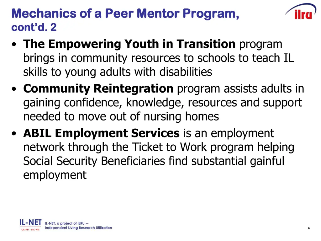 mechanics of a peer mentor program mechanics 2