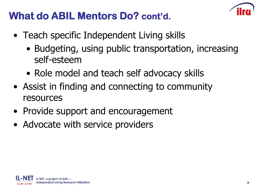 what do abil mentors do what do abil mentors