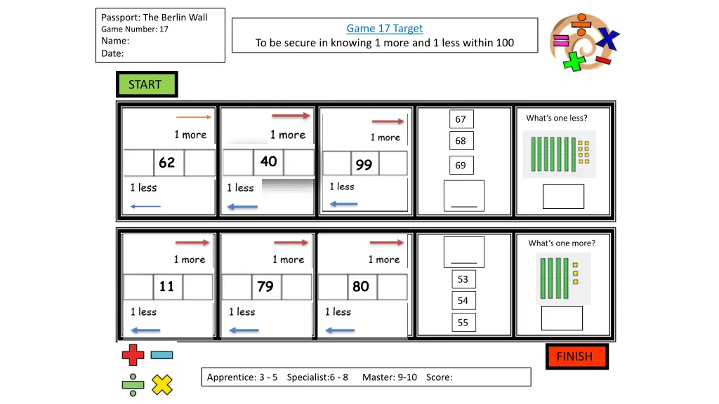passport the berlin wall game number 17 name date