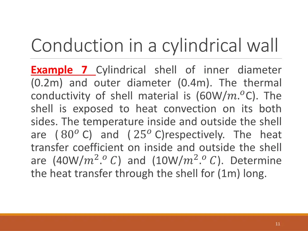 conduction in a cylindrical wall