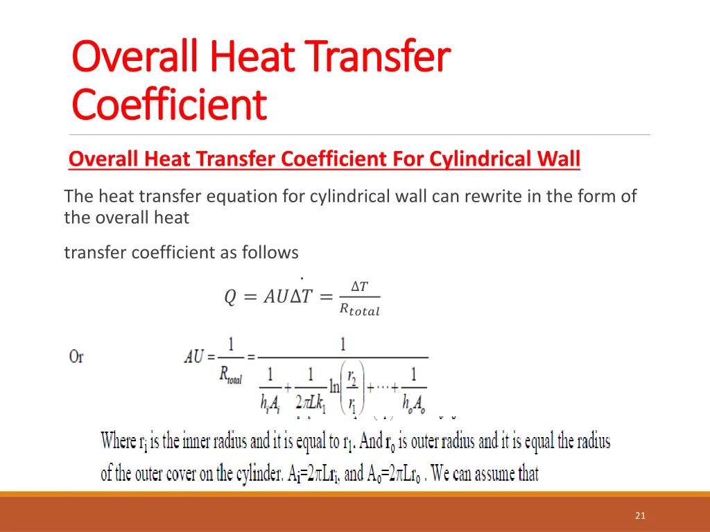 overall heat transfer overall heat transfer