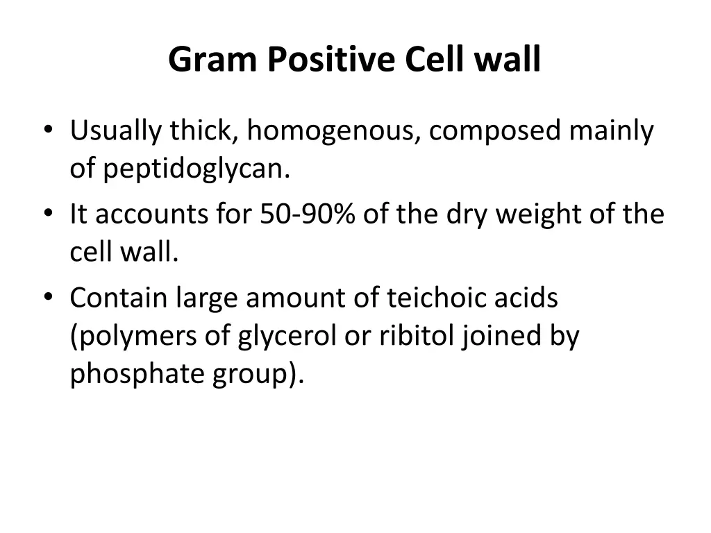 gram positive cell wall