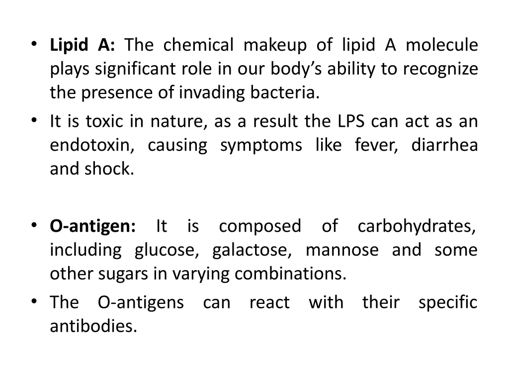 lipid a the chemical makeup of lipid a molecule