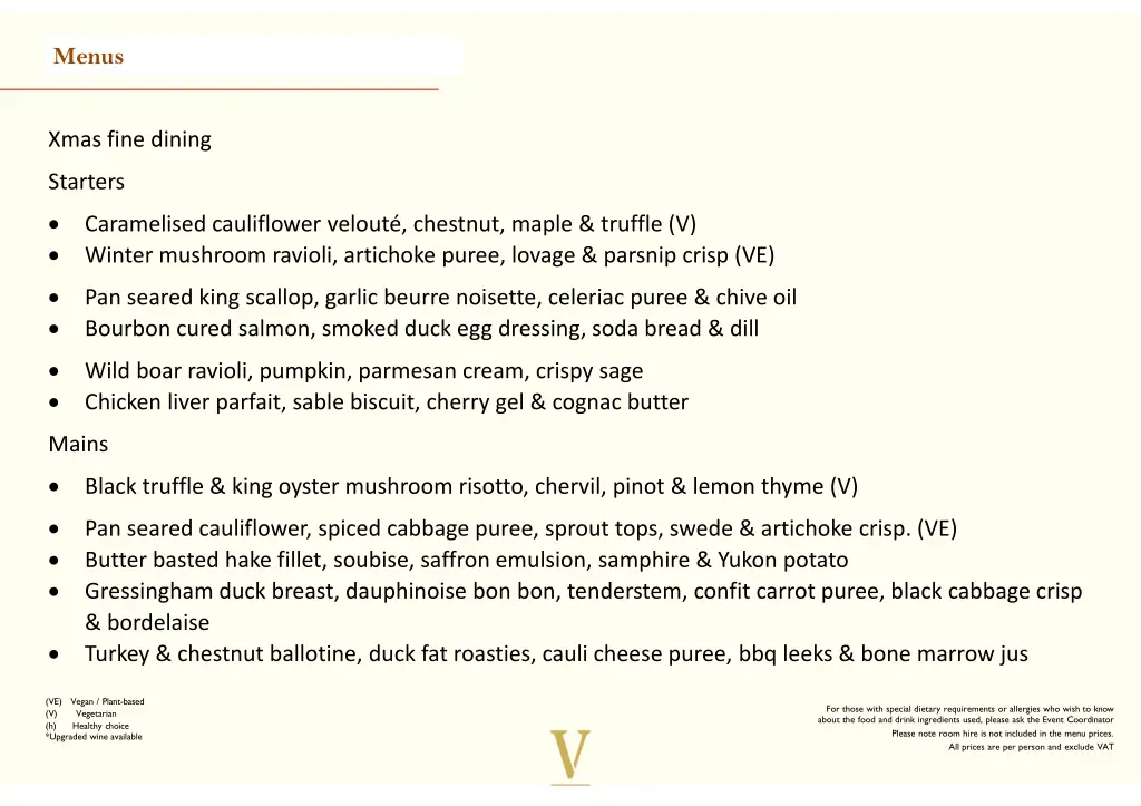 menus 2