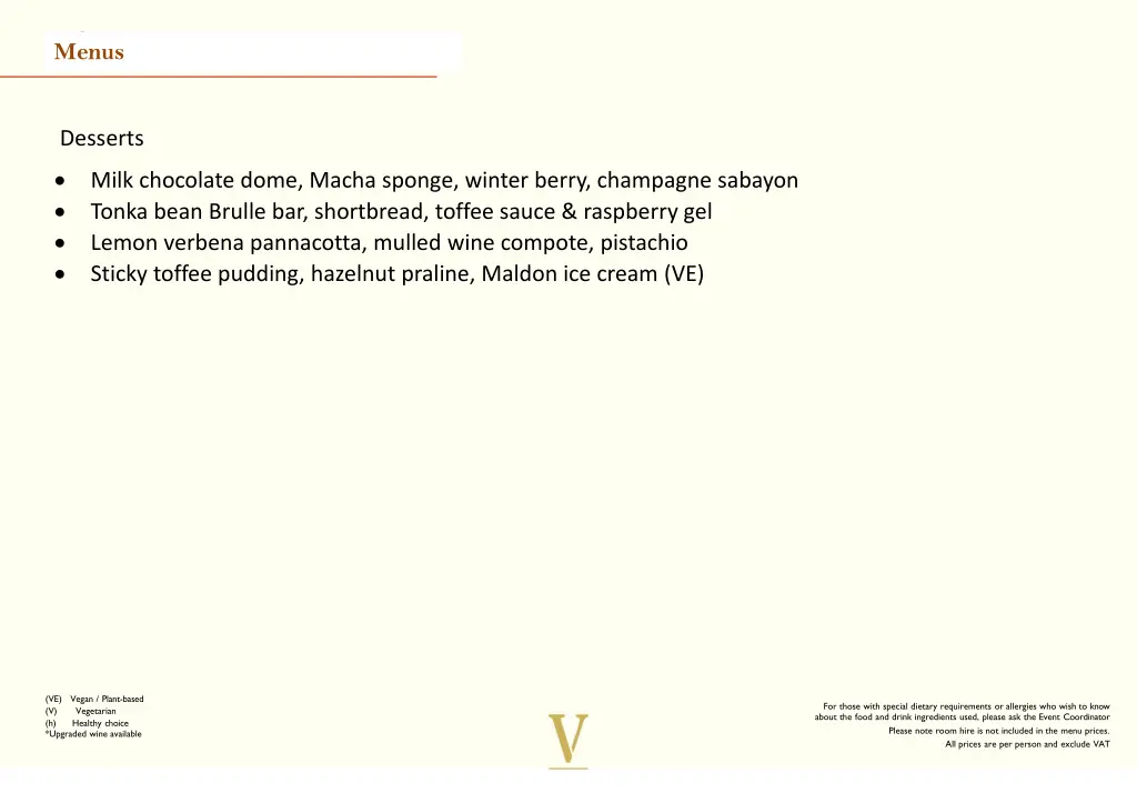 menus 3