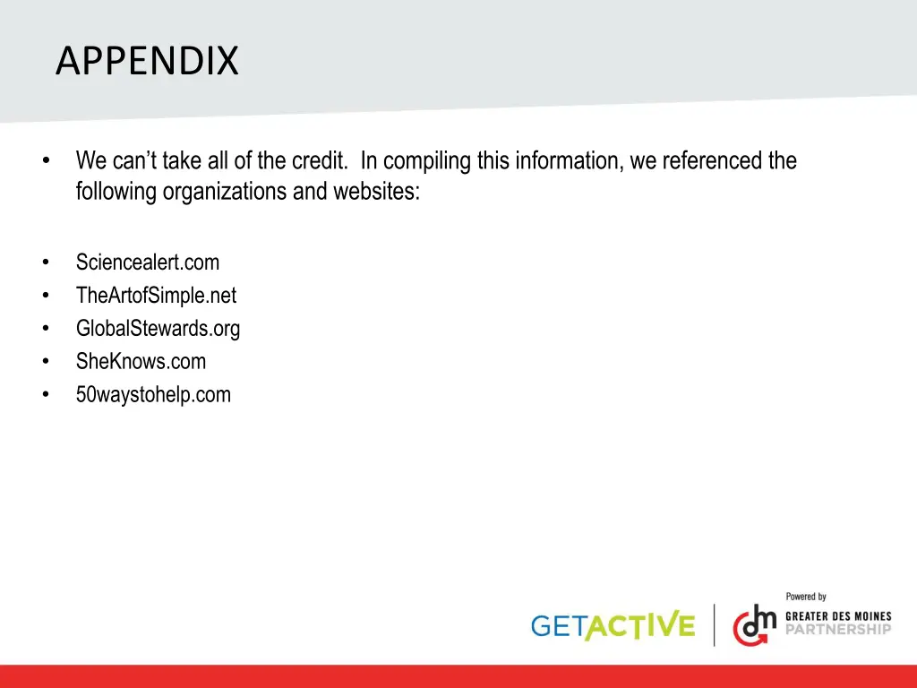 appendix