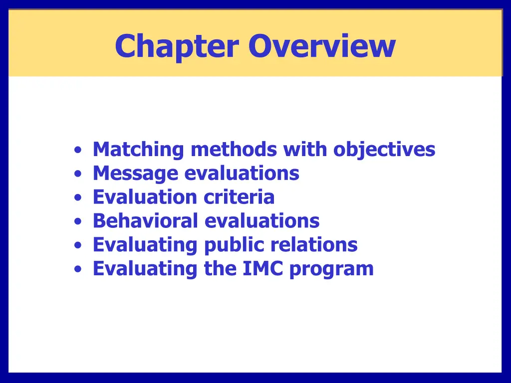 chapter overview 1