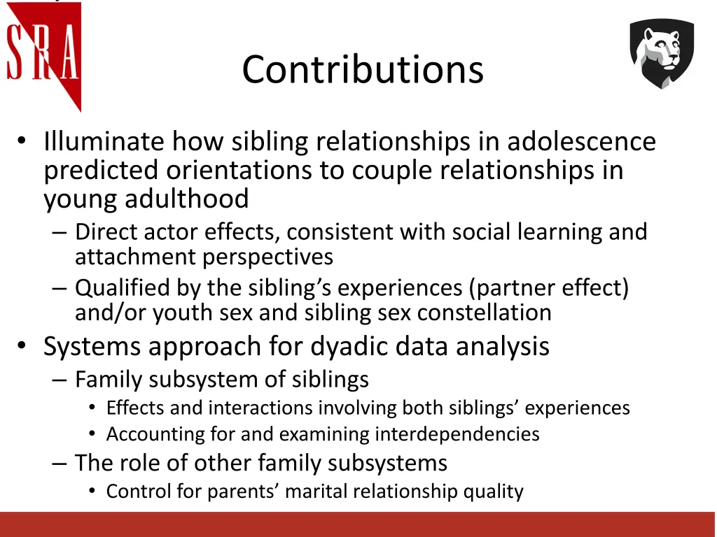 contributions