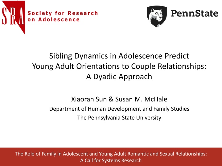 sibling dynamics in adolescence predict young