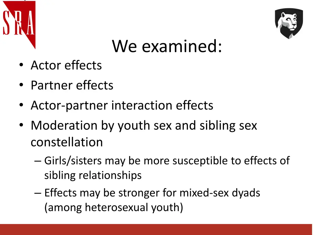 we examined