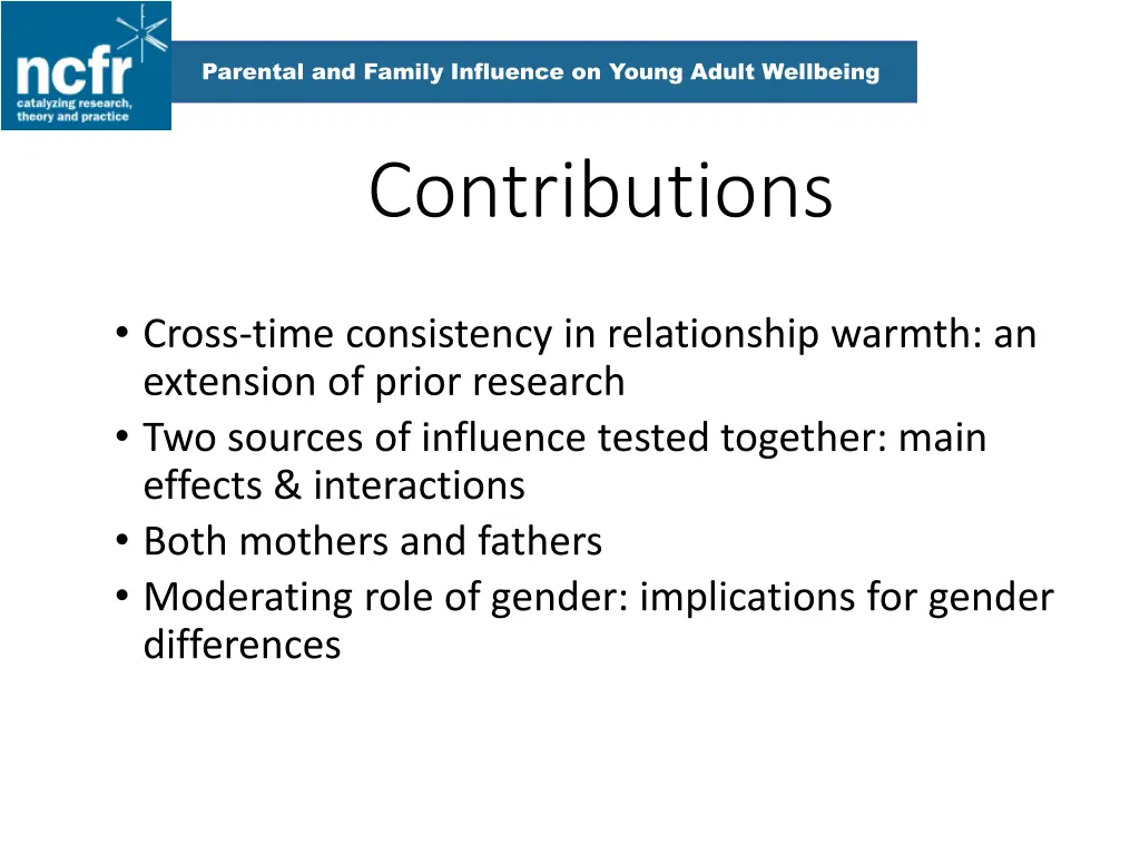 parental and family influence on young adult 15