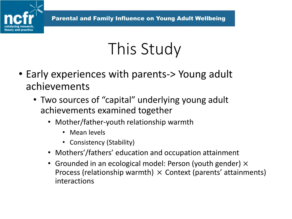 parental and family influence on young adult 4