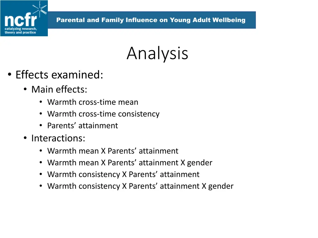 parental and family influence on young adult 8