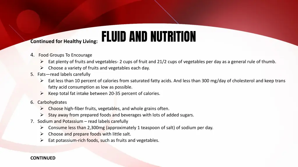 fluid and nutrition 10