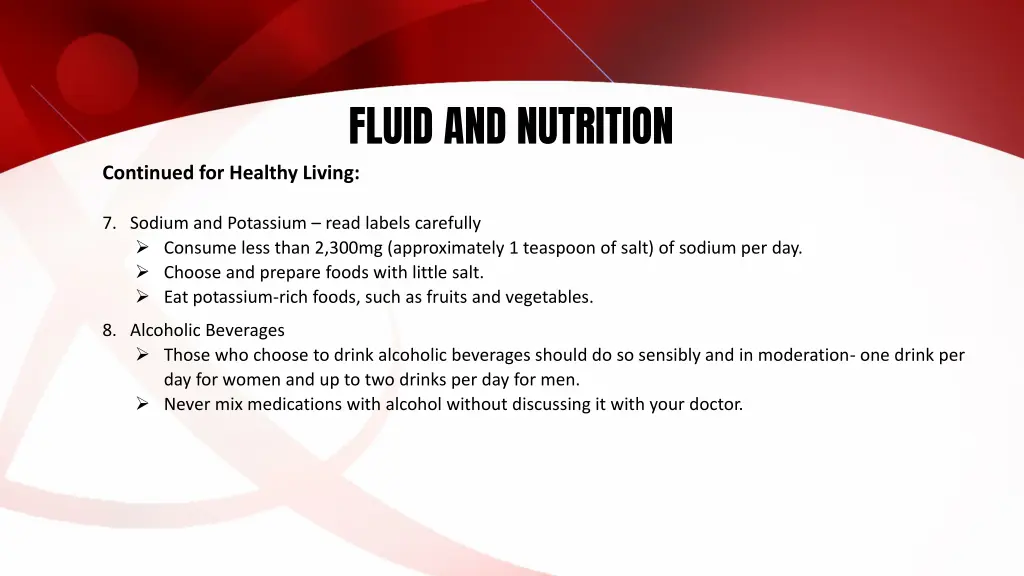 fluid and nutrition 11