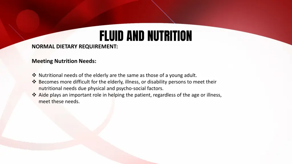 fluid and nutrition 13