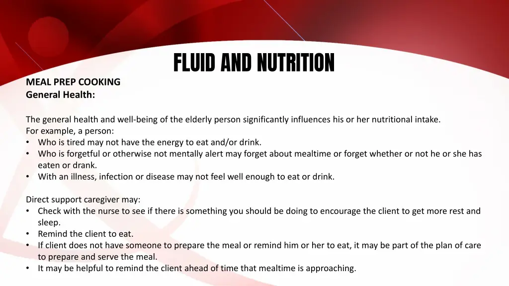 fluid and nutrition 14