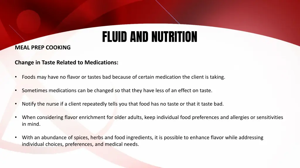 fluid and nutrition 16