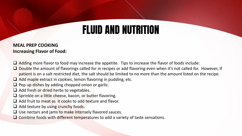 fluid and nutrition 17