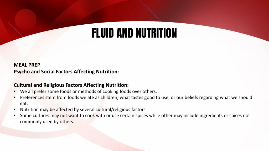 fluid and nutrition 23
