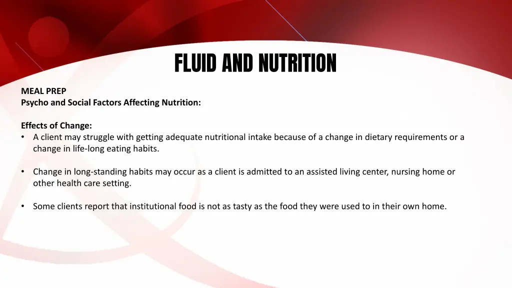 fluid and nutrition 27
