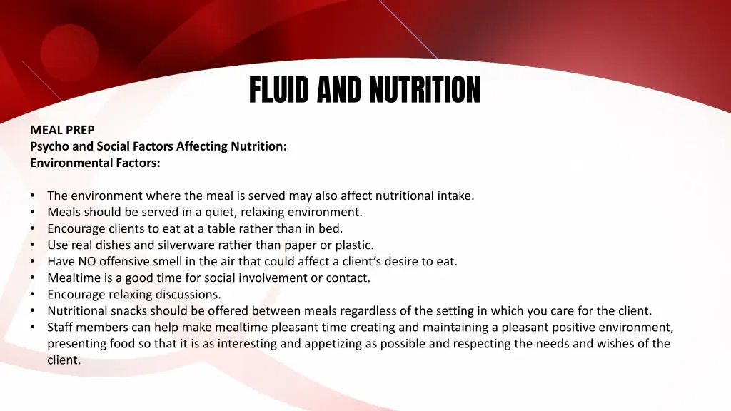 fluid and nutrition 29