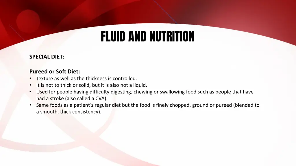 fluid and nutrition 34