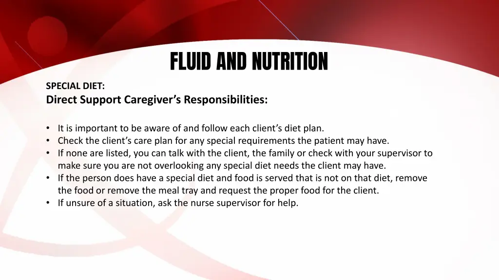 fluid and nutrition 45