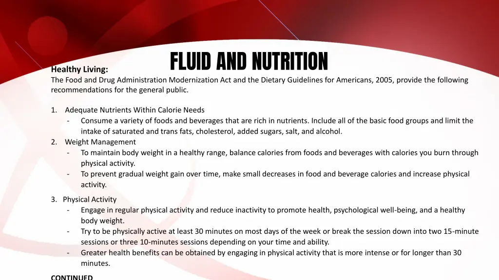 fluid and nutrition 9