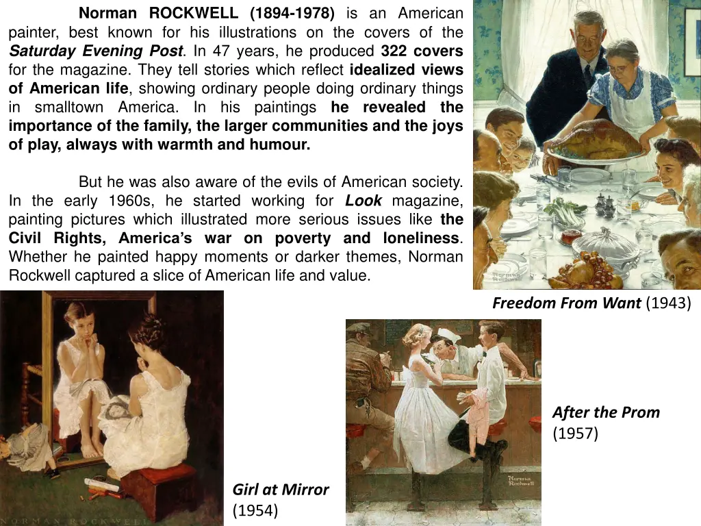 norman rockwell 1894 1978 is an american painter