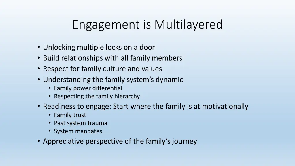engagement is multilayered