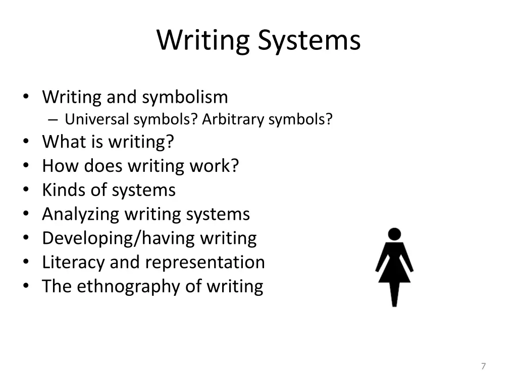 writing systems
