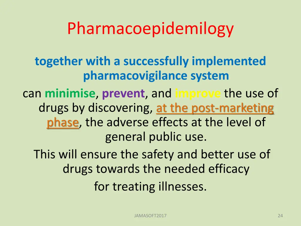 pharmacoepidemilogy