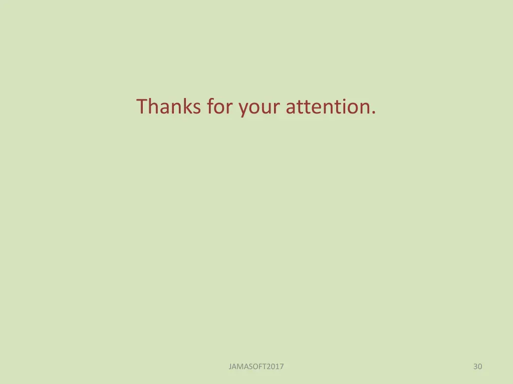 thanks for your attention