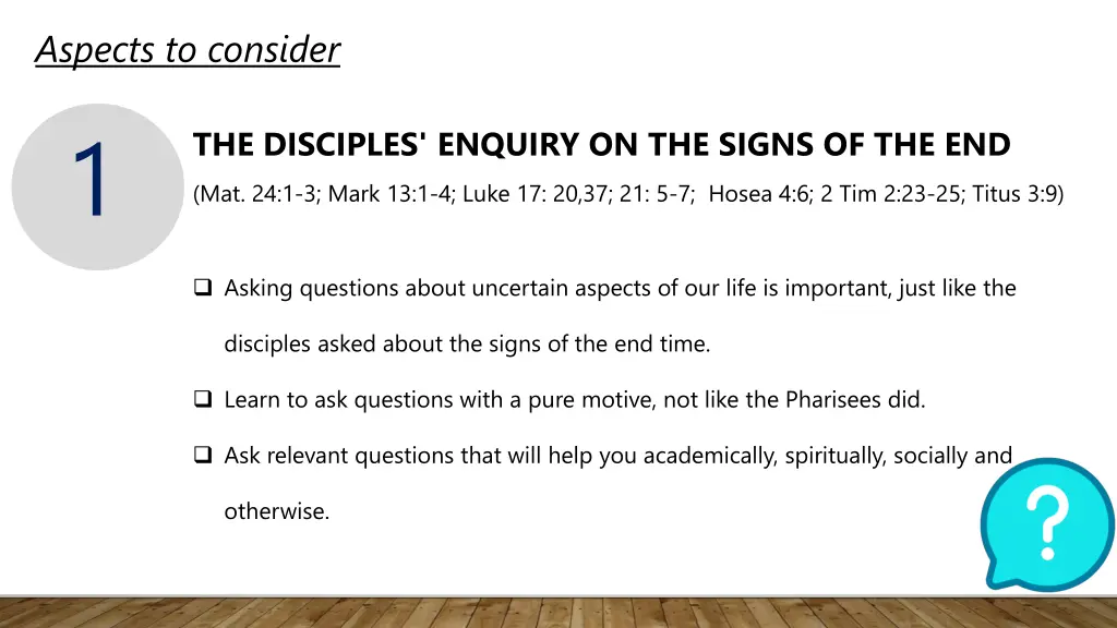 aspects to consider 1