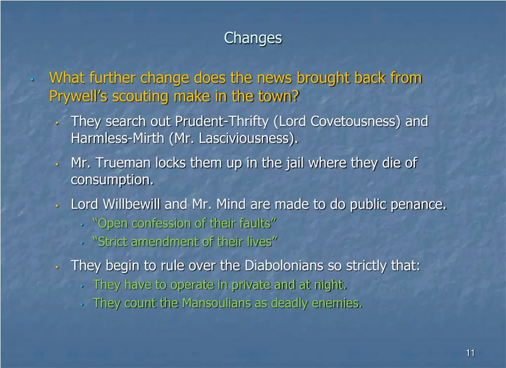 changes